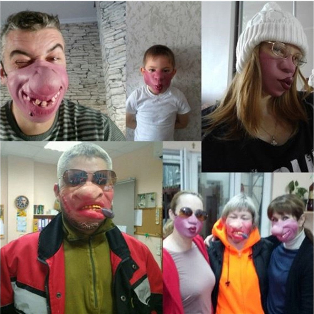 Halloween Men's Half Face Skull Mask Halloween Mask Party Cosplay Costume Halloween Party Horror Mask