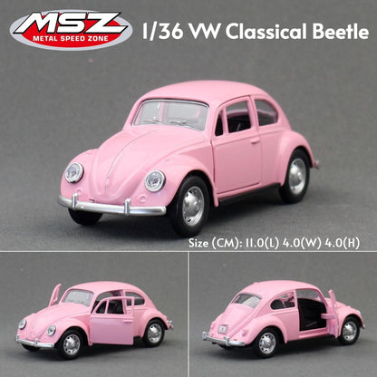 MSZ 1/43 Audi RS7 R8 RS5 Q7 Volkswagen T1 Bus Beetle Toy Car Model Diecast Metal Miniature Pull Back Collection Gift Children