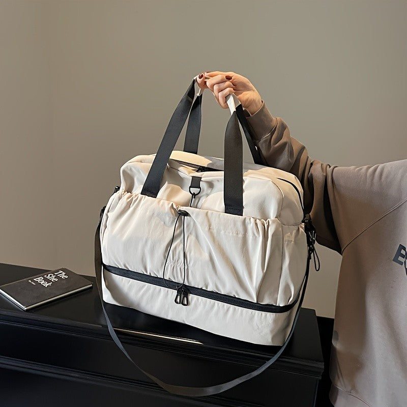 Large Travel Bag - Spacious, lightweight & durable. With adjustable strap & pockets. Perfect for travel & commute.