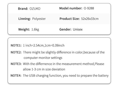 OZUKO Multifunction Men Suit Storage Travel Bag Large Capacity Luggage Handbag Male Waterproof Travel Duffel Bag Shoes Pocket