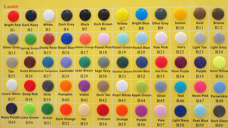 Chenkai 1000sets T 5 Size 20 Round KAM Plastic Resin Snaps Buttons fasteners Parts for DIY Baby Diaper 60 color option
