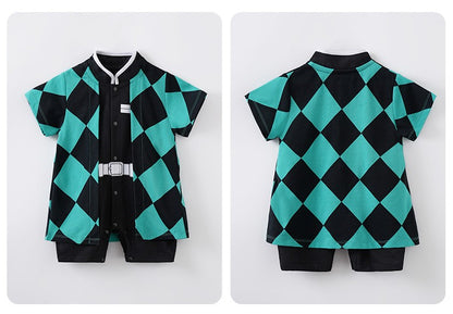 Cartoon Cosplay Outfit Baby Boy Girl Outfit Infant Clothes Toddler Costume Romper Jumpsuit 0-18 Months Newborn Short Sleeve baby