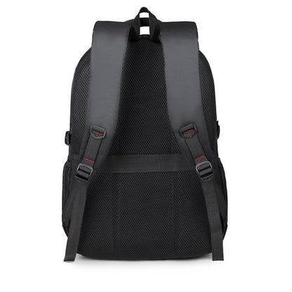 Mochila espaçosa para viagem - alças ajustáveis, fecho de zíper durável, design de cor sólida - perfeita para viagens, negóci