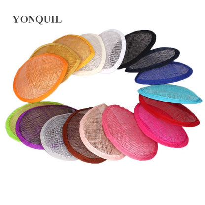 13 CM Sinamay Teardrop Fascinator Base Material Feminino de Chapelaria Base para Chapéus de Coquetel Acessórios de Cabelo DIY para Festas