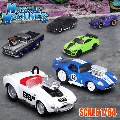 Maisto 1:64 Muscle Machines Nissan Skyline GT-R R34 Carro Modelo Diecast Escala American Monster Transport Figura Brinquedo Menino