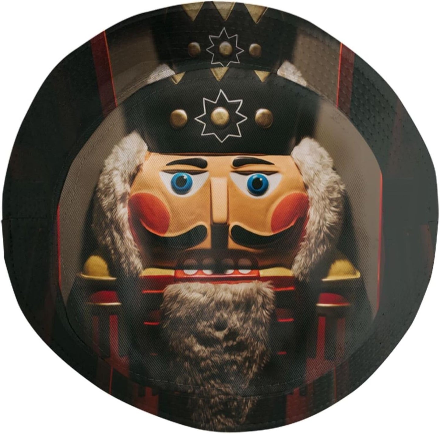 Funny Christmas Bucket Hat New Year Fisherman Hat for Women Men Packable Outdoor Travel Beach Sun Cap