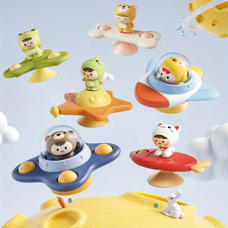 Baby Toys Suction Cup Spinner for Toddlers Montessori Spinner Sensory Toys, Montessori Fine Motor Skill Toys for Infant Toy Gift