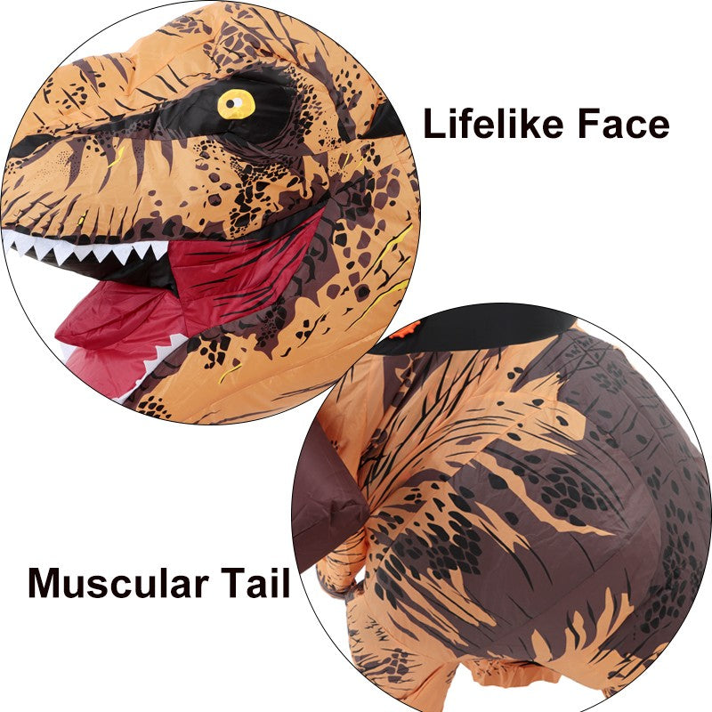 T-REX Monster Inflatable Costume Blow Up Cosplay Dinosaur Clothing Carnival Halloween Christma Dress For Man Woman Party Show