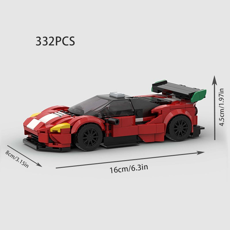 MOC Carro Esportivo de Corrida Veículo Cidade Speed Racer Modelo Técnico Blocos de Construção Tijolos Supercarro F1 Brinquedos Infantis Presentes para Meninos NSX