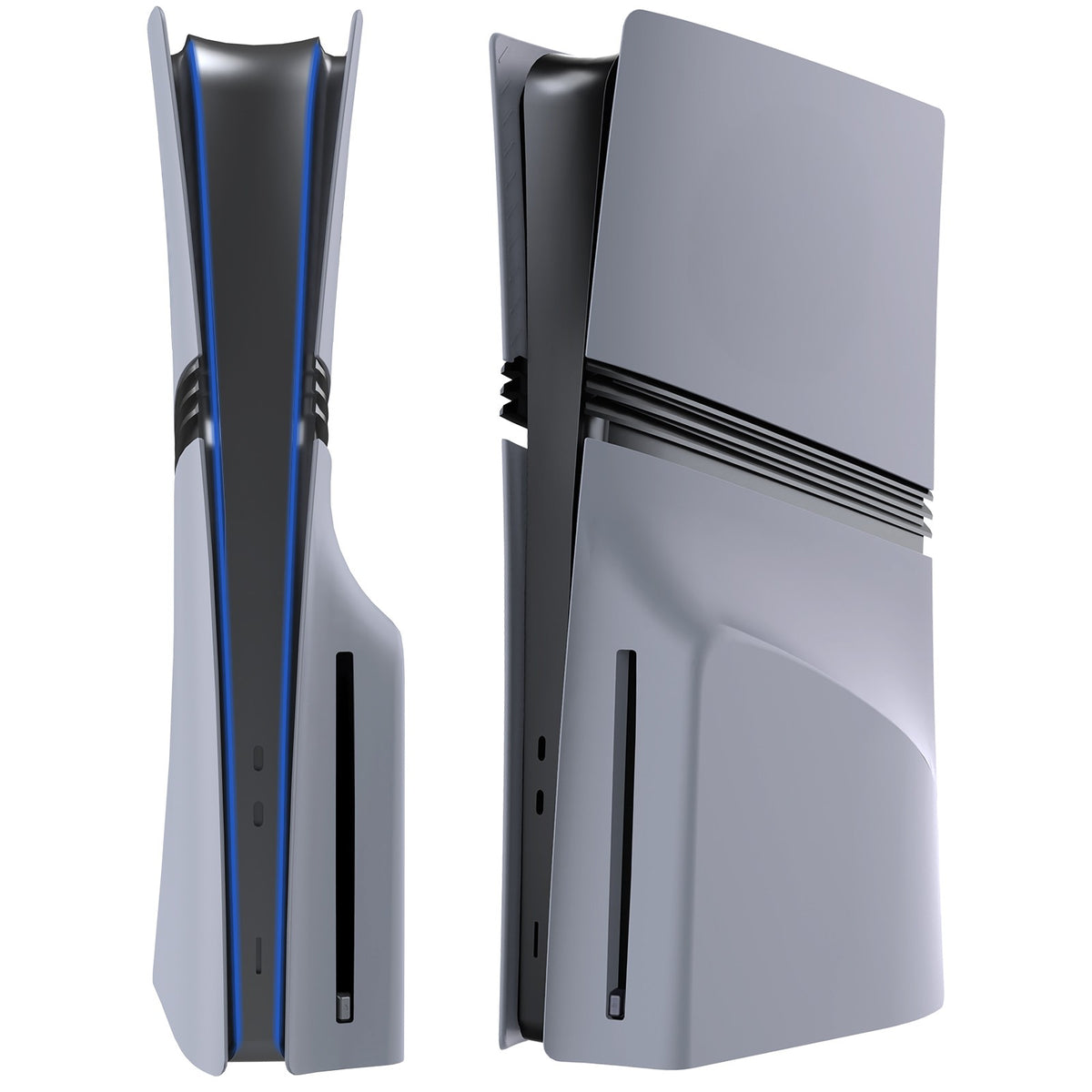 Grey Pro Disc Edition Cover Plates with Logo Skin and 30th Anniversary Sticker for New PS5 Pro Console  Shell Panels Faceplate