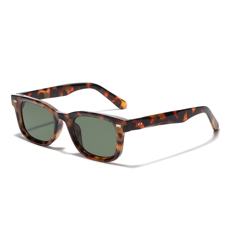 Óculos de sol retrô pequenos quadrados femininos e masculinos com rebites, lentes laranja, moda, óculos de sol de luxo, UV400, marca Oculus, óculos femininos Gafas