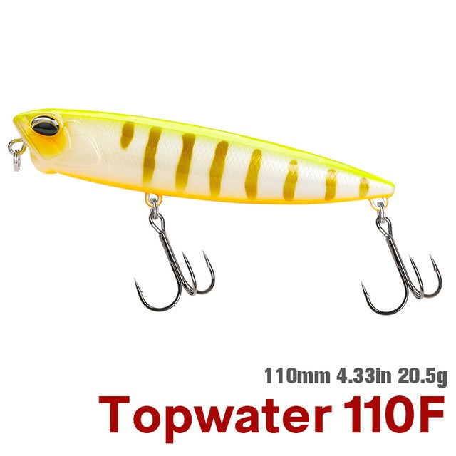 TSURINOYA 110mm 20.5g Topwater Floating Pencil Fishing Lure DW58 Dog Walk Crank Wobbler Stickbait Minnow Hard Bait For Pike Bass