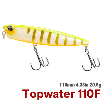 TSURINOYA 110mm 20.5g Topwater Floating Pencil Fishing Lure DW58 Dog Walk Crank Wobbler Stickbait Minnow Hard Bait For Pike Bass