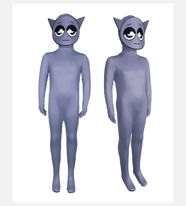 In-Stock Sprunki Incredibox Cosplay Costume - Halloween Stage Performance Bodysuit