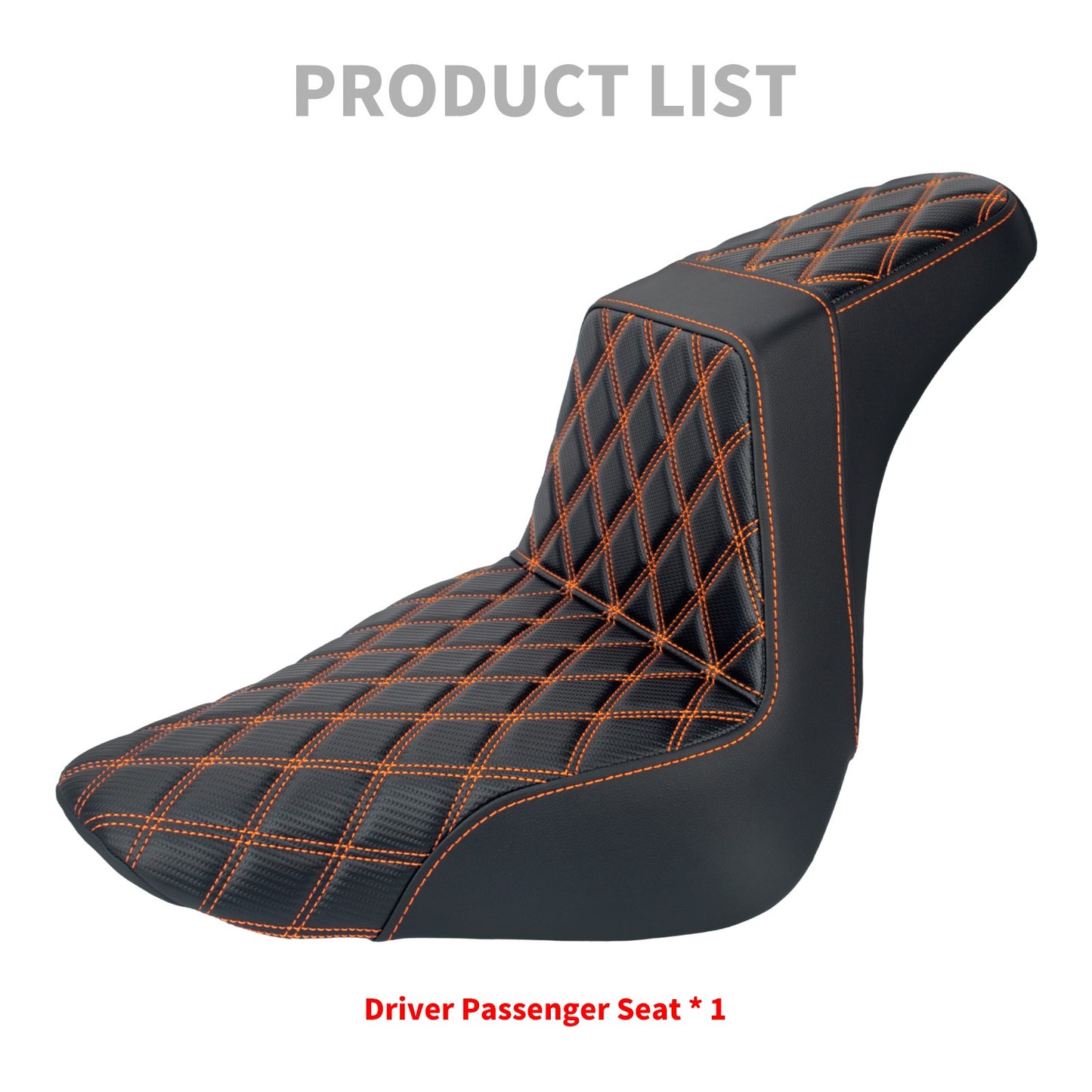 Banco do passageiro do motorista de duas pessoas da motocicleta Selim do piloto Banco dianteiro e traseiro para Harley Softail Fat Boy 2018-2025 Breakout FXBR 2023-25