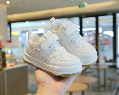 Children's White Shoes Spring and Autumn Kid's Sports Shoe Anti slip Lightweight Boys Board Shoes Soft Sole Baby Casual Shoes