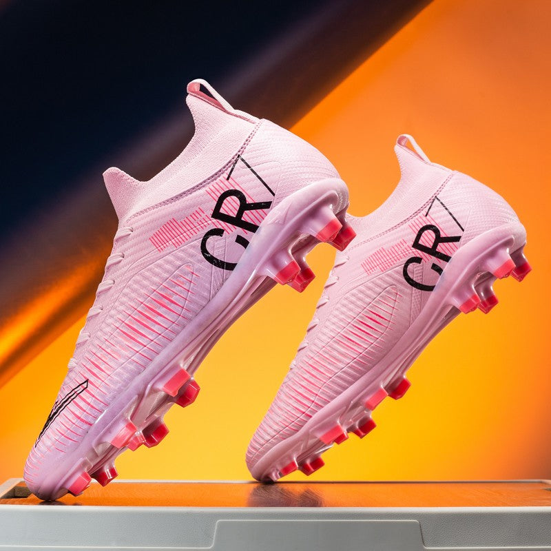 New Men's and Women's Football Cleats Firm Ground Outdoor Professional Football Shoes Lightweight Sports Sneaker Rugby Boots
