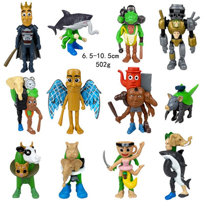 Boneco de brinquedo italiano Brainrot Tung Sahur Tralalero Tralala Figuras Bombardino Crocodilo Shimpanzini Bananini Decoração de modelo Boneca Presente