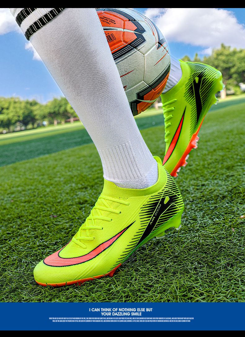 Men Training Football Boots Unisex Professional Soccer Shoes Trend Grass Cleats Outdoor Breathable Sport Ultra-light Non-slip