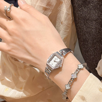 GEDI Square Watch Woman Gold Silver Small Dial Fashion Quartz Women's Wristwatches Ladies Luxury Vintage Bracelet Watch Gifts