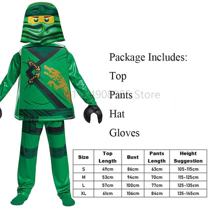 Anime Game Ninja Costumes for Boys and Girls Sets Halloween Children's Cosplay Performance Costumes Sutit
