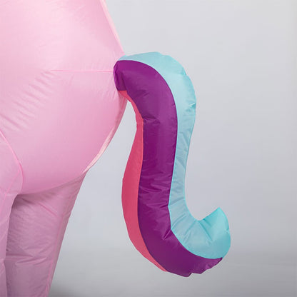 Inflatable Unicorn Costume Adult Kids Rainbow Halloween Costumes for Wommen Men Adult Carnival Mascot Christmas Cosplay