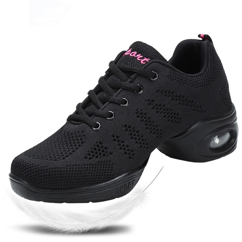 Women Dance Shoes Jazz Ballroom Dancing Comfortable Lady PU Soft Outsole Training Breathable Modern Tango Dance Sneakers