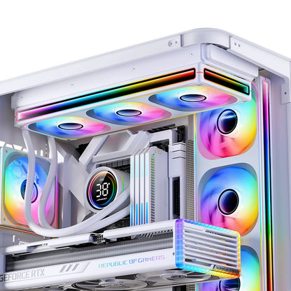 Jonsbo ZB-120/240/360 Computer Case Fan 5V ARGB 120mm Water-Cooled CPU Cooling Fan PWM ZB-360BR Forward/Reverse Fan Kits