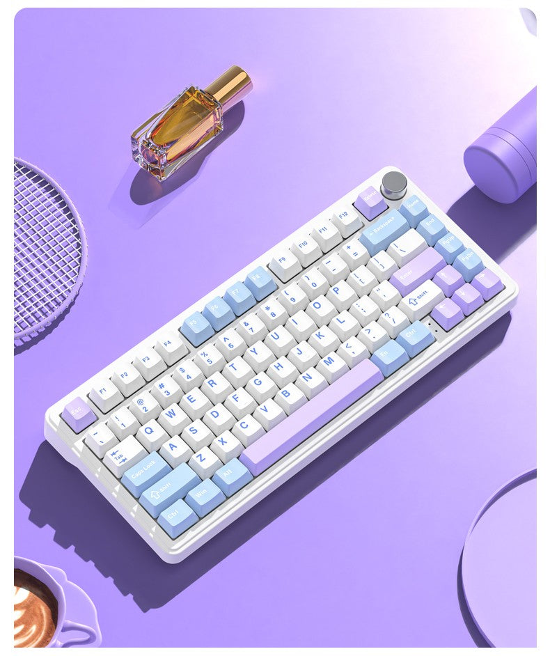 Teclado Mecânico Attack Shark X85 Bluetooth, RGB, Tri-modo 2.4G, Botões de metal, Hot-swap de todas as teclas, compatível com Win&Mac