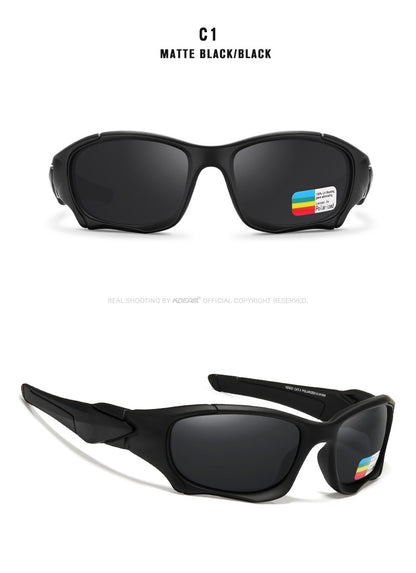 KDEAM Óculos de Sol Polarizados para Esportes ao Ar Livre Masculino Armação Curva Lente Resistente a Estresse Óculos de Sol Feminino KD0623