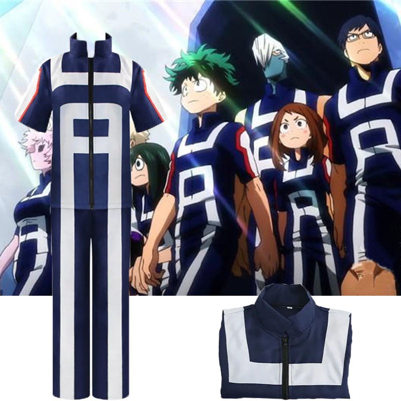 Anime My Hero Academia Boku Cosplay Gym Sport Costume Men Women School Suit Uniform T-shirt Pants Gymnastics Clothes Full Set