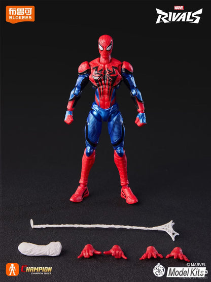 Em estoque Blokees Marvel Rivals Homem-Aranha Venom Campeão Classe Anime Boneco de Ação Figura Colecionável Modelo Presente Colecionáveis