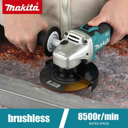 Makita DGA504 Esmerilhadeira Angular Elétrica a Bateria de Lítio 18V sem Escovas, Polidora, Máquina de Corte de Alta Potência