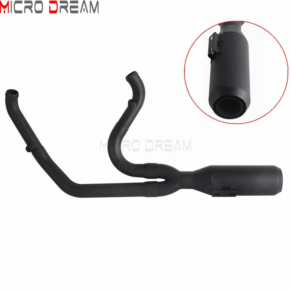 2 into 1 Motorcycle Engine System Pipe Slip on Exhaust Mufflers For Harley Street Glide ST FLHXST EFI FLHX Special FLHXS 2017-25