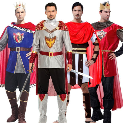 Adult Men's King Knight Suit Robe + Waist Cinching Cosplay / Stage Play / Photo Shoot / Martial Arts Themed Party