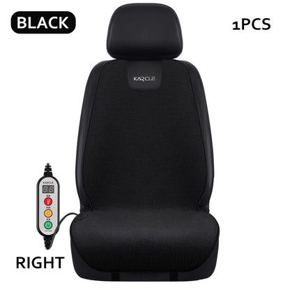 Heated Car Seat Cover Fleece Graphene Fast Car Seat Heater 12/24V Warm Plush Seat Protector Car Heating Mat Winter Seat Cushion