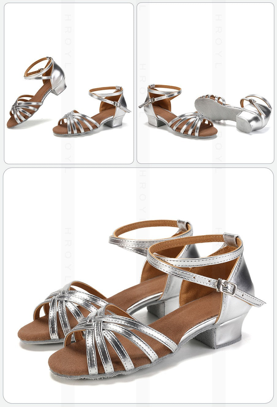 Girls Dance Shoes Kids Child Girl's Ballroom Latin Dance Shoes for Women Modern Jazz Dancing Shoes Training Shoes Salsa Sandals