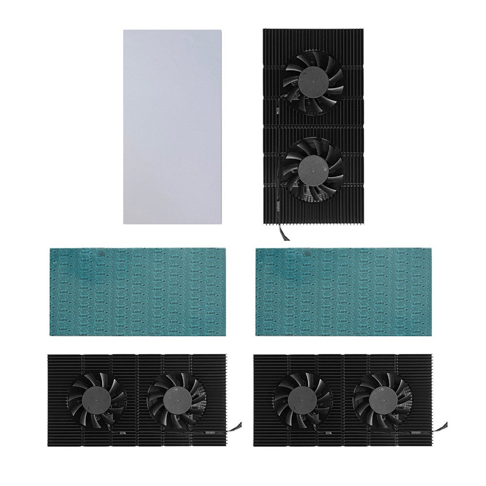 Aluminum GPU Backplane Radiator For RTX 3090 3080 3070 Series Graphics Card Backplate Memory VRAM Heatsink Cooling Fan PWM Cool