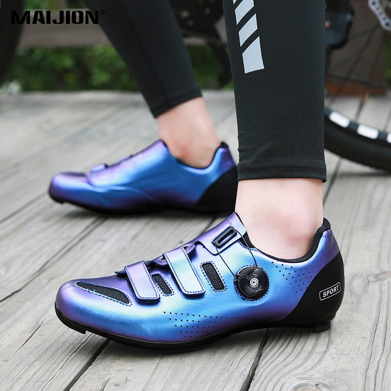 Women Road Cycling Shoes Wear-resistant Bicycle Shoes with Locking Plate Men's Non-slip Outdoor Cycling Sneakers