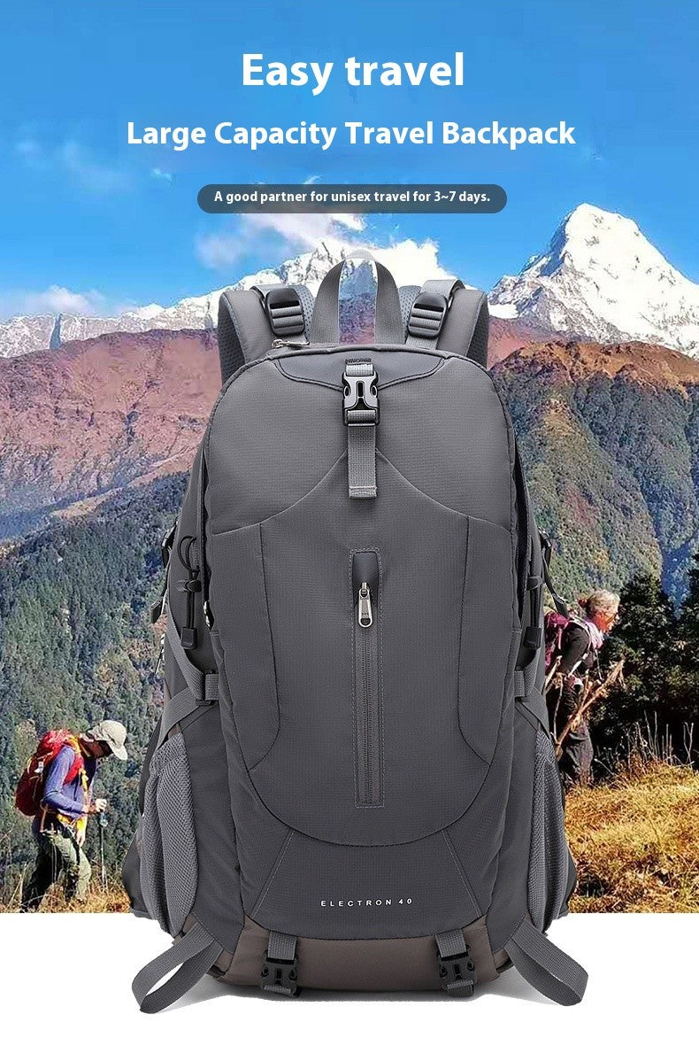 Mochila de Caminhada 40L para Acampamento ao ar livre, Escalada, Viagem, Bolsa para Computador, Masculina e Feminina, Mochilas Esportivas de Grande Capacidade