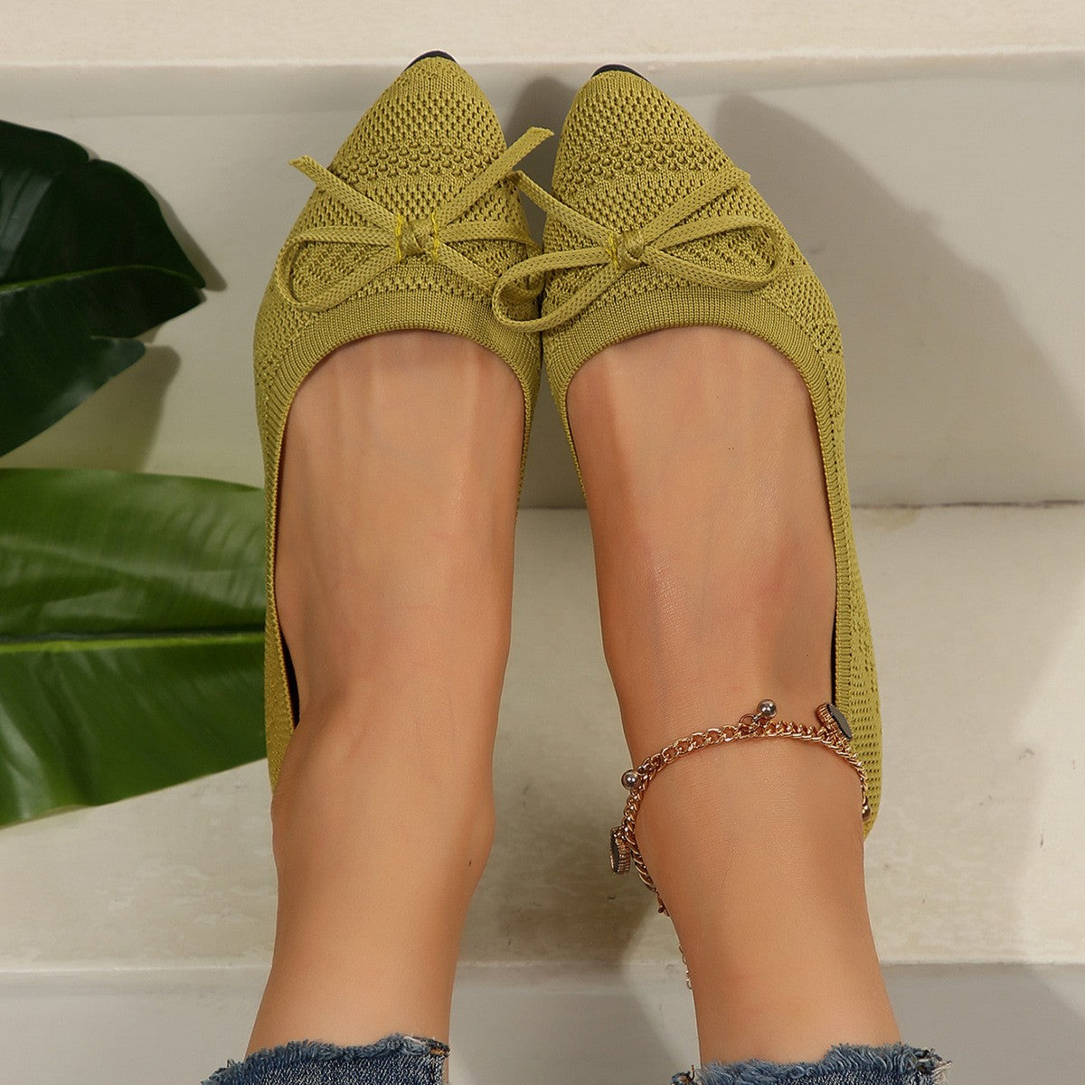 Summer 2024 New Style Pointed Toe Shallow Mouth Breathable Comfortable Casual Flats Shoes Wear-resistant Non-slip Loafers Women