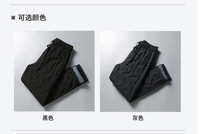 Calças Masculinas de Outono e Inverno, Novas Tendências da Moda, Impermeáveis, Acolchoadas, Quentes, Esportivas Casuais Soltas, Tamanhos Grandes, M-4XL