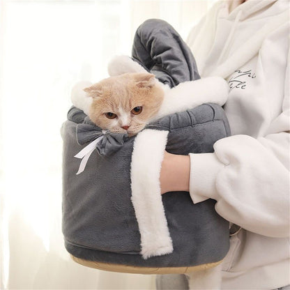 Mochila de Transporte para Cães Chihuahua para Viagem ao Ar Livre, Bolsas de Transporte de Inverno Quentes para Animais de Estimação Pequenos, Ninho para Cães Yorkshire, Gatos, Casa para Mascotes