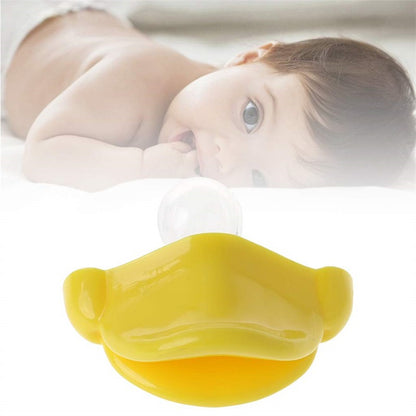 1/10pcs Silicone Funny Nipple Pacifier Baby Pacifier Toddler Nipples Baby Orthodontic Teeth Lips Kiss Yellow Duck Feeding