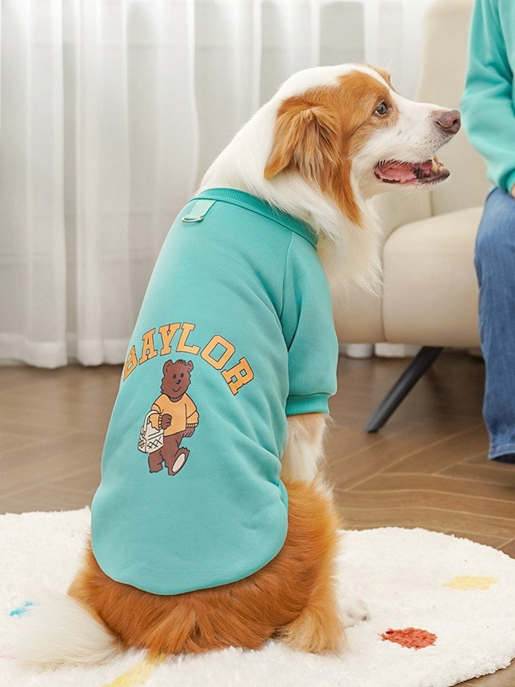 Moletons para Cães Grandes Outono Inverno Roupas de Luxo para Cães Casaco Quente para Animais de Estimação Jaqueta para Cães Grandes Roupas Esportivas ao Ar Livre Moletom para Cães