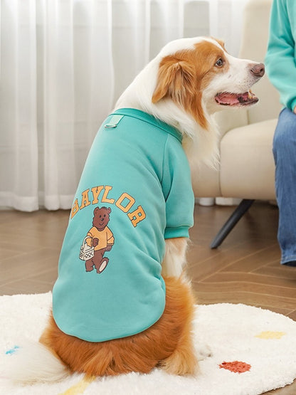 Moletons para Cães Grandes Outono Inverno Roupas de Luxo para Cães Casaco Quente para Animais de Estimação Jaqueta para Cães Grandes Roupas Esportivas ao Ar Livre Moletom para Cães