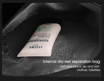 1 Piece Upgraded Sports Bag, Fitness Bag for Men and Women, Large Capacity Dry and Wet Separation Swimming Bag, Short-Distance Business Trip Portable Travel Bag, Sports Shoe Storage Bag, Multi-Purpose Luggage Bag