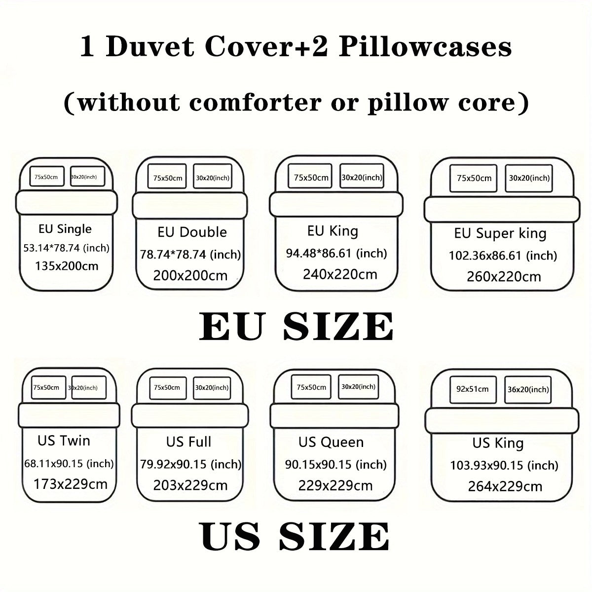 3-Piece Christmas Dwarf Pattern Print Set (1 Down Duvet Cover+2 Pillowcases, Core Free) Soft and Comfortable Bedding Set