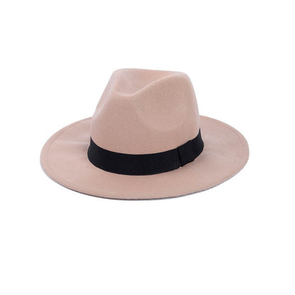 Topi Fedoras Musim Dingin Topi Jazz Klasik Felt Topi Fedora Panama Kasual untuk Pesta Putih chapeau luxe chapeu panama masculino