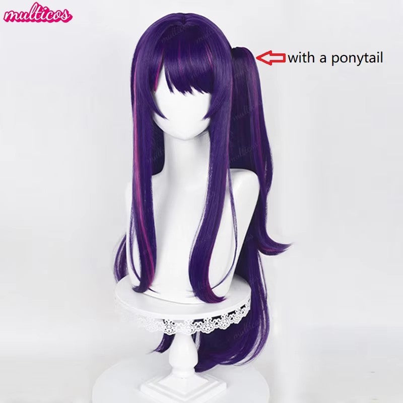 Peruca de Cosplay Oshi no Ko Hoshino Ai Hoshino Ruby Hoshino Akuamarin Arima Kana Peruca de Cosplay Cabelo Resistente ao Calor Perucas de Anime + Touca de Peruca